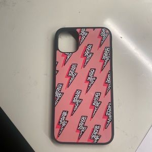 Pink lighting bolt iPhone 11 case